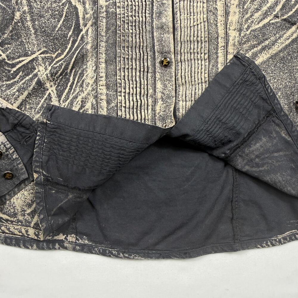 Vintage Replay Made In Italy Charcoal Wash Long Sleeve Women Shirt Fits Size M - Picture 8 of 14